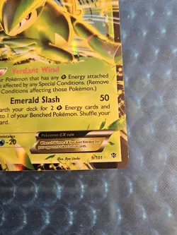 Pokemon TCG Virizion EX Plasma Blast Ultra Rare Holo Card 9/101. Very Nice - Image 2