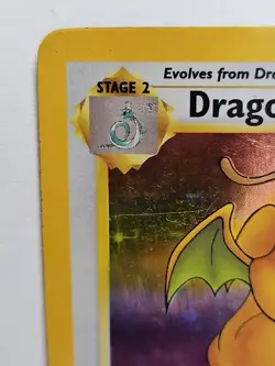 Dragonite 4/62 Fossil Holo Unlimited Vintage Pokemon Card HP - Image 2