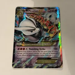 Pokemon M Mewtwo EX Vanishing Strike 63/162 BREAKthrough Ultra Rare Holo Card - Image 1