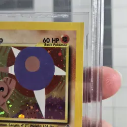 Hitmontop Square Cut Error Miscut Neo Discovery Holo Pokemon Card BGS 8 NM/Mint - Image 3