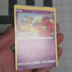 Flabebe Miscut Error Card Evolving Skies Pokemon 071/203 Near Mint - Image 2