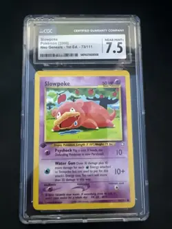 Slowpoke 73/111 - 1st Edition Neo Genesis - CGC 7.5 - Vintage Pokemon Card 2000 - Image 1