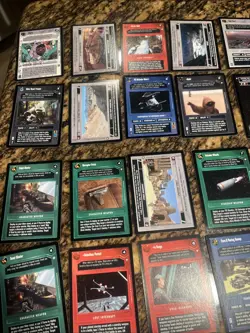 124 Decipher 1998 Star Wars Card Lot Unplayed Cards - Image 2