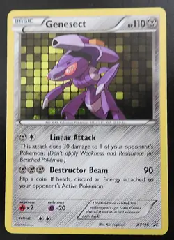 POKEMON GENESECT XY196 HOLO PROMO XY POKEMON 2016 NM - Image 1