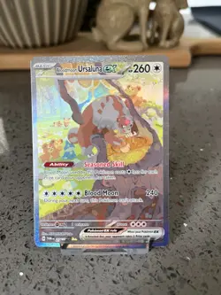 Pokemon: Bloodmoon Ursaluna ex 216/167 Sv06: Twilight Masquerade Holo-NM/Better. - Image 1