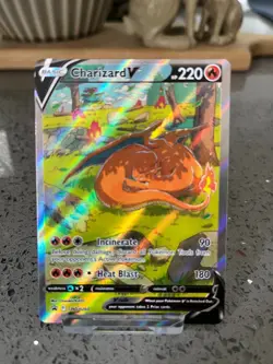 Pokemon TCG Charizard V - Holo SWSH260 Black Star Promo Card - NM/Better. - Image 1