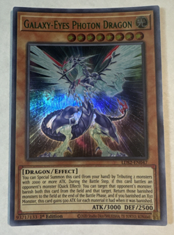 YuGiOh Galaxy-Eyes Photon Dragon (Green) LDS2-EN047 Ultra Rare 1st Edition NM - Image 1