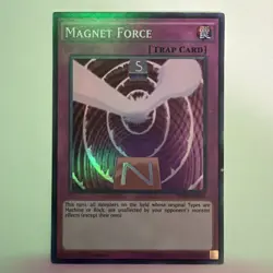 Yu-Gi-Oh TCG Rivals of the Pharaoh #DPRP-EN007 Magnet Force SR, 1st Ed. NM - Image 1