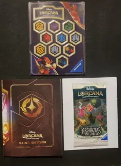Disney Lorcana 2026 Stitch Rapunzel Donald EPCOT Promo Set + Extra Booster Pack - Image 3