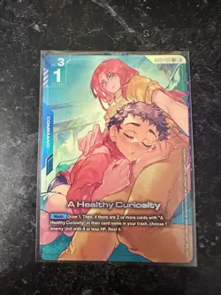 Bandai A Healthy Curiosity R-1 Command 1 Gundam War TCG Card - Image 1