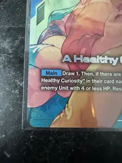 Bandai A Healthy Curiosity R-1 Command 1 Gundam War TCG Card - Image 4