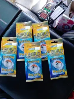 Pokemon TCG 25 Hologram Cards Inside (5) Unopened Factory Sealed Packs 🔥🔥🔥 728192477089 - Image 1