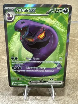 Arbok ex 185/165 S&V 151 (MEW) NM Ultra Rare Full Art Pokemon Card - Image 2