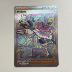 Pokemon TCG Miriam Scarlet & Violet Holo Card 251/198 Special Illustration Rare - Image 1