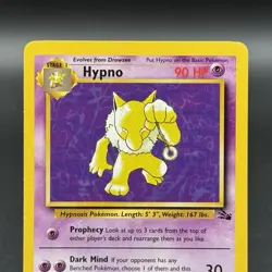 Pokemon Hypno Fossil Set Card Rare Non-Holo Unlimited 23/62 Very Good Condition - Image 2
