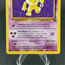 Pokemon Hypno Fossil Set Card Rare Non-Holo Unlimited 23/62 Very Good Condition - Image 3