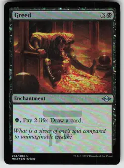 Greed Modern Horizons 2 274 Near Mint Foil - Image 1