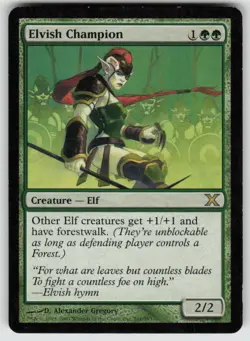 Elvish Champion 10th Edition 261 Heavily Played Rare - Image 1