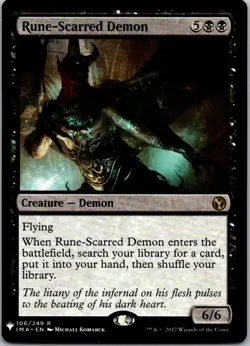 Rune-Scarred Demon R The List Reprints 106 NM Normal - Image 1