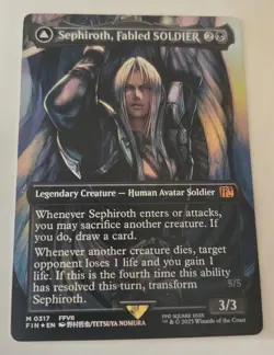 Sephiroth, Fabled SOLDIER (0317) (Borderless) Final Fantasy Foil - Image 1