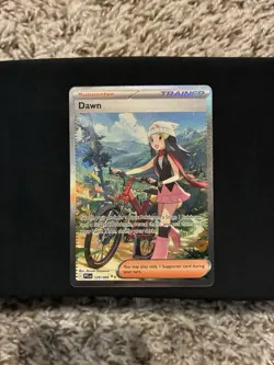 Pokemon Dawn Trainer Full Art Holo Ultra Rare 129/094 Phantasmal Flames - Image 1