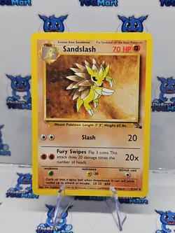 Pokemon Sandslash Fossil 41/62 LP - Image 1