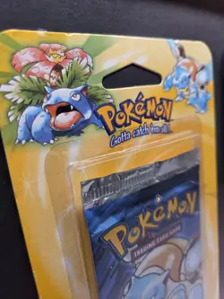 1999 POKEMON BASE UNLIMITED CHARIZARD, BLASTOISE, VENUSAUR BLISTER PACK - FRAMED - Image 5