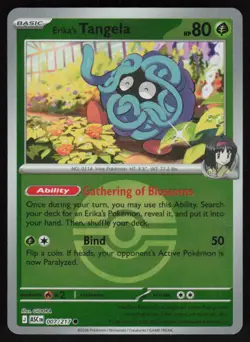 Erika's Tangela 007/217 Reverse Holo: Ascended Heroes Pokemon TCG Near Mint - Image 1