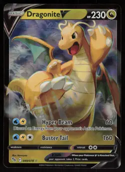 Dragonite V 049/078: Pokemon GO Pokemon TCG Near Mint - Image 1