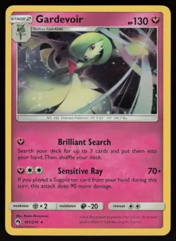 Gardevoir 141/214 Cosmo Holo Rare: Lost Thunder Pokemon TCG Near Mint - Image 1