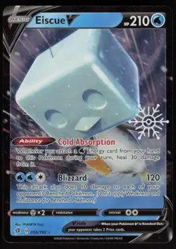 Eiscue V 055/192: Rebel Clash Pokemon TCG Near Mint - Image 1