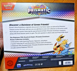 Pokemon TCG Scarlet & Violet Prismatic Evolutions Poster Collection Shipped Free - Image 5