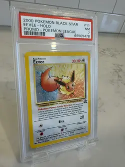Eevee - Holo #11 2000 Pokemon Black Star Promo PSA 7 Pokemon League - Image 3