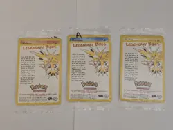 POKEMON SEALED ALL 3 Movie Promo Legendary Birds Moltres Articuno Zapdos Sealed! - Image 2