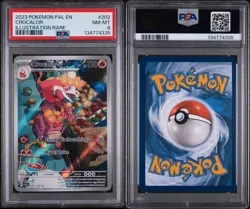 2023 POKEMON PAL EN-PALDEA EVOLVED | ILLUSTRATION RARECROCALOR 202 PSA 8 - Image 3