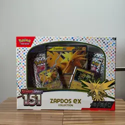 Sealed Pokemon Scarlet & Violet 151 Zapdos EX Collection Box – Brand New - Image 1
