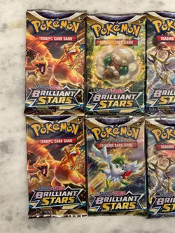 10 X Pokemon SWSH Brilliant Stars Booster Packs Sealed Excellent Condition - Image 2