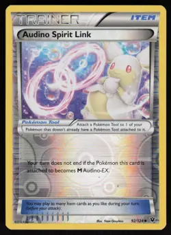 Audino Spirit Link 92/124 Reverse Holo: Fates Collide Pokemon TCG Near Mint - Image 1