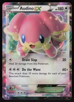 Audino EX 84/124 Ultra Rare: Fates Collide Pokemon TCG Near Mint - Image 1