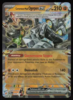 Cornerstone Mask Ogeron ex 58/131: Prismatic Evolutions Pokemon TCG Near Mint - Image 1