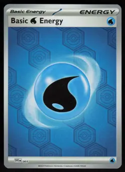 Basic Water Energy 3 Reverse Holo : SV: Shrouded Fable Pokemon TCG Near Mint - Image 1