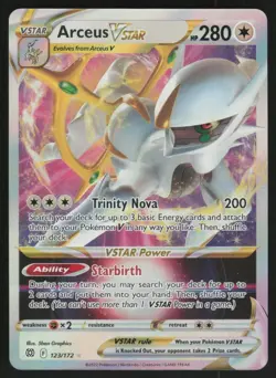 Arceus VStar 123/172: Brilliant Stars Pokemon TCG Near Mint - Image 1