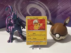 Ash’s Pikachu SM109 Non Holo Ultra Rare Promo Pokemon TCG UK seller mint/NR mint - Image 1
