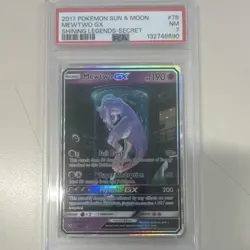 Pokemon TCG Mewtwo GX 78/73 Shining Legends Secret Rare Holo PSA 7 - Image 1