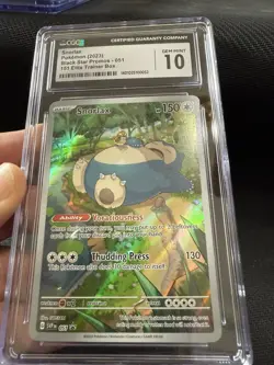 Pokemon Snorlax 051 CGC 10 GM Black Star Promo 151 Scarlet & Violet Pokemon TCG - Image 1