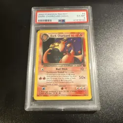Pokemon TCG Dark Charizard 4/82 Team Rocket Holo Rare PSA 6 - Image 1