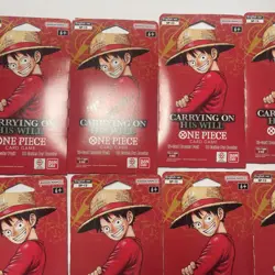 One Piece TCG OP-13 Carrying On His Will Sleeved Booster Pack Lot of 10 English - Image 3