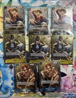 8x - One Piece Vol. 2 Mini Tin Promos Luffy, Sabo, Ace Sealed - Image 1