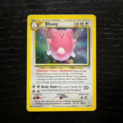 BLISSEY 2/64 Rare Pokemon Holo Card Neo Revelation Excellent Condition - Image 1