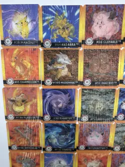 1999 Pokemon Artbox Action Flipz Cards Premier Edition Full Set 1-40 Lenticular - Image 2